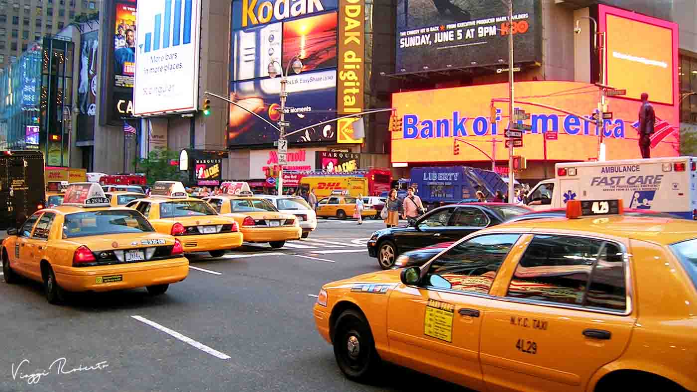 I famosi taxi gialli di New York