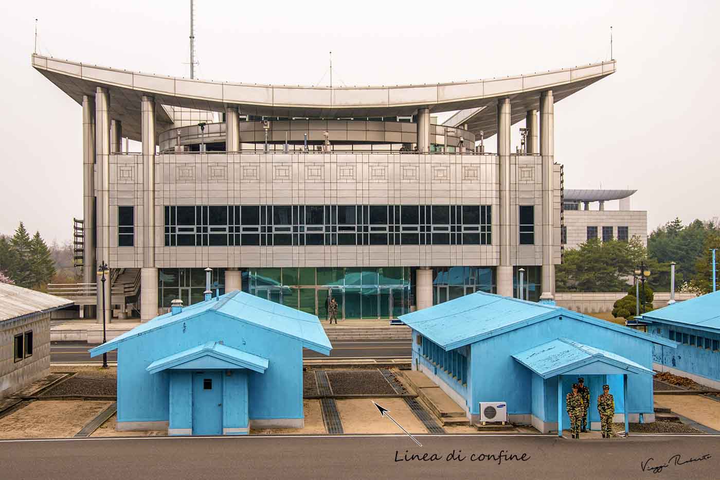 Il confine tra le due Coree, visto dalla Corea del Nord.